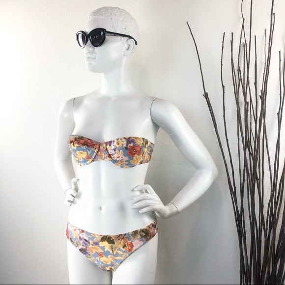 Chelsea & Violet | Floral Strapless Bikini - Picture 6 of 9